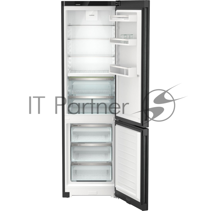 Холодильник Liebherr CBNbdc 573i-22 001 черный двухкамерный 255/94л морозилка снизу, No Frost