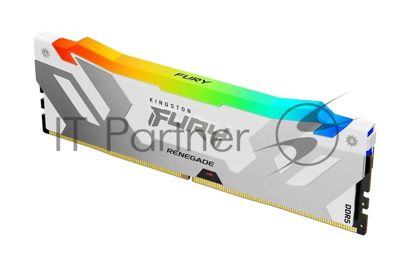 Оперативная память Kingston 16GB 7200MT/s DDR5 CL38 DIMM FURY Renegade RGB White XMP