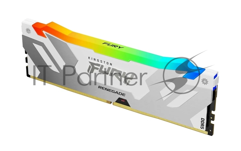 Оперативная память Kingston 16GB 6400MT/s DDR5 CL32 DIMM FURY Renegade RGB White XMP