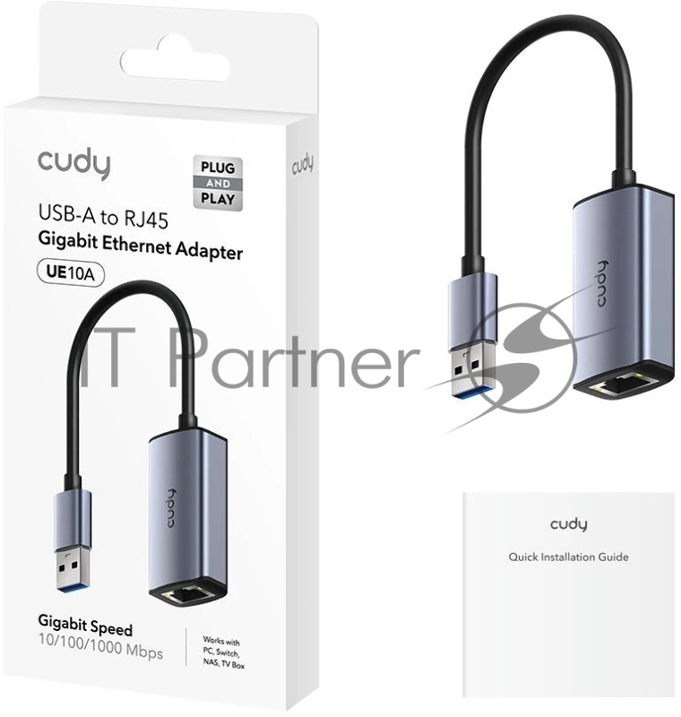 Сетевой адаптер Gigabit Ethernet Cudy UE10A USB 3.0
