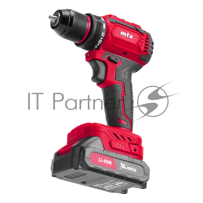 Дрель-шуруповерт аккумуляторная бесщет. CDS-BL-20, Li-Ion, 20 В MTX