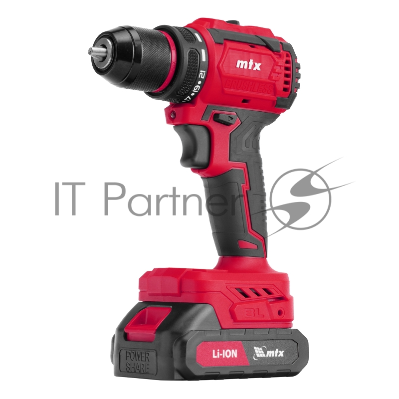 Дрель-шуруповерт аккумуляторная бесщет. CDS-BL-20, Li-Ion, 20 В MTX