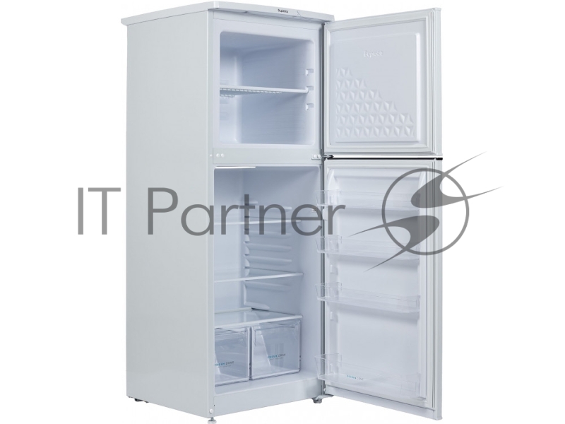 Холодильник Бирюса 553 белый двухкамерный 160/70л морозилка сверху автоматическое оттаивание