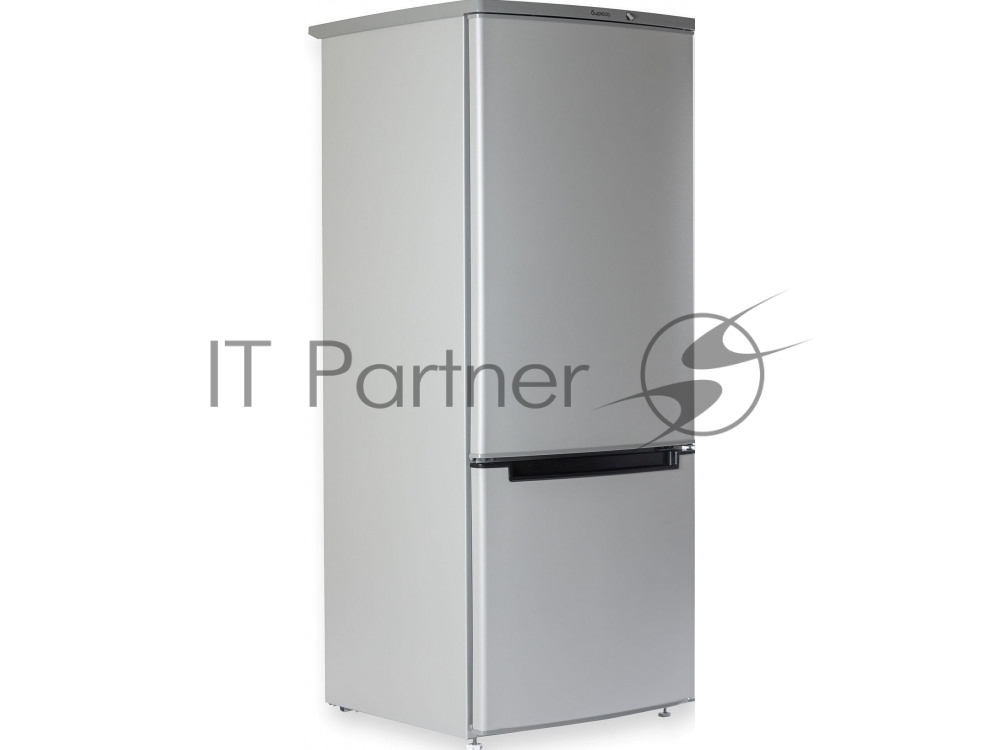 Холодильник Бирюса M551 металлик, двухкамерный 180/60л морозилка снизу, автоматическое оттаивание