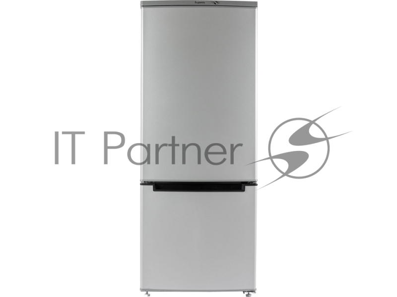 Холодильник Бирюса M551 металлик, двухкамерный 180/60л морозилка снизу, автоматическое оттаивание