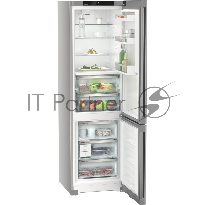 Холодильник Liebherr Plus, BioFresh Fruit & Vegetable-Safe 2 контейнера, МК NoFrost, 3 контейнера МК, в. 201,5 см, ш. 60 см, класс ЭЭ A++, внутренние ручки, покрытие SteelFinish