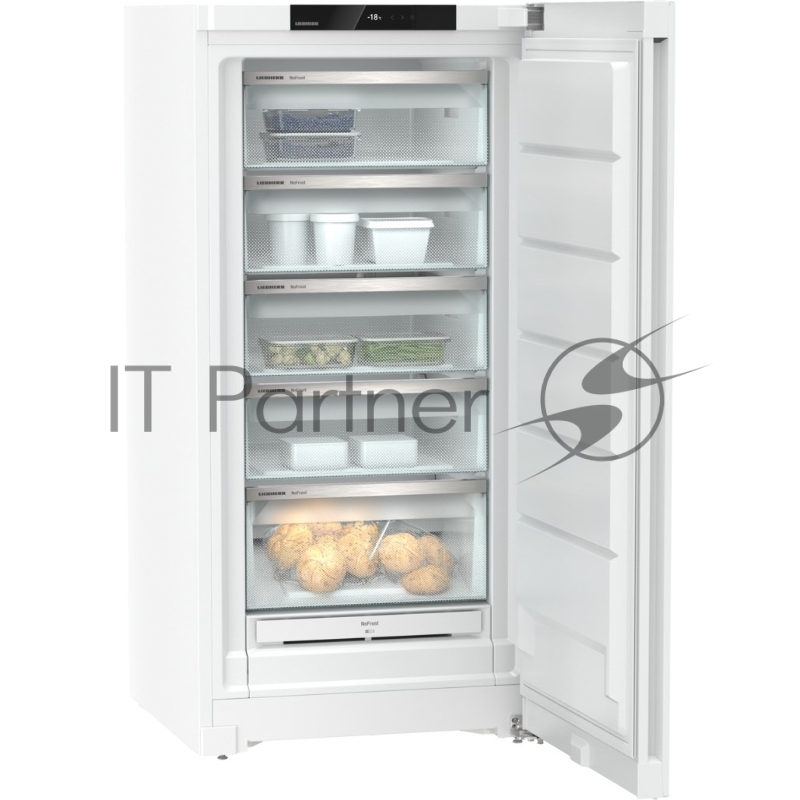 Морозильная камера Liebherr Plus, NoFrost, 5 контейнеров, в. 145,5 см, ш. 70 см, класс ЭЭ A++, внутренние ручки, белый цвет