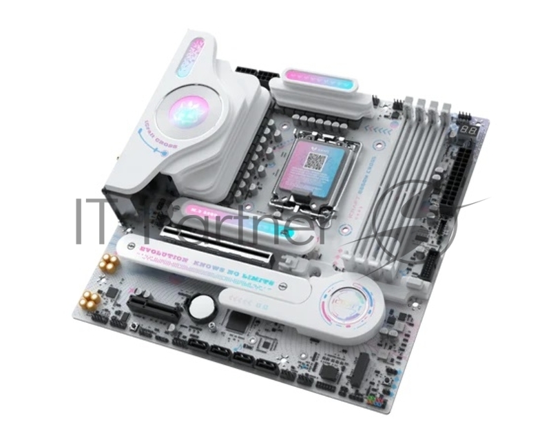 Материнская плата MAXSUN MS-iCraft 860M CROSS, LGA1851, B860, 4*DDR5, 4*SATA3, 2*M.2, USB 3.2, USB 2.0, Type-C, 1*PCIEx16, 1*PCIex4, HDMI+DP, mATX