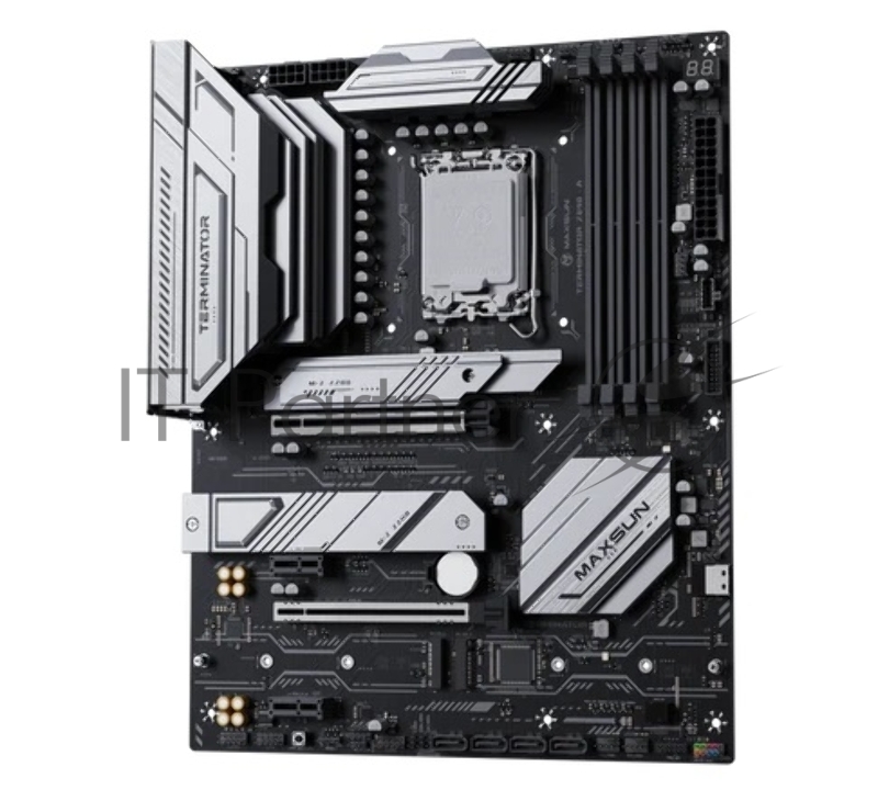 Материнская плата MAXSUN MS-Terminator Z890-A, LGA1851, Z890, 4*DDR5, 4*SATA3, 4*M.2, USB 3.2, USB 2.0, Type-C, 4*PCIEx16, HDMI+DP, ATX