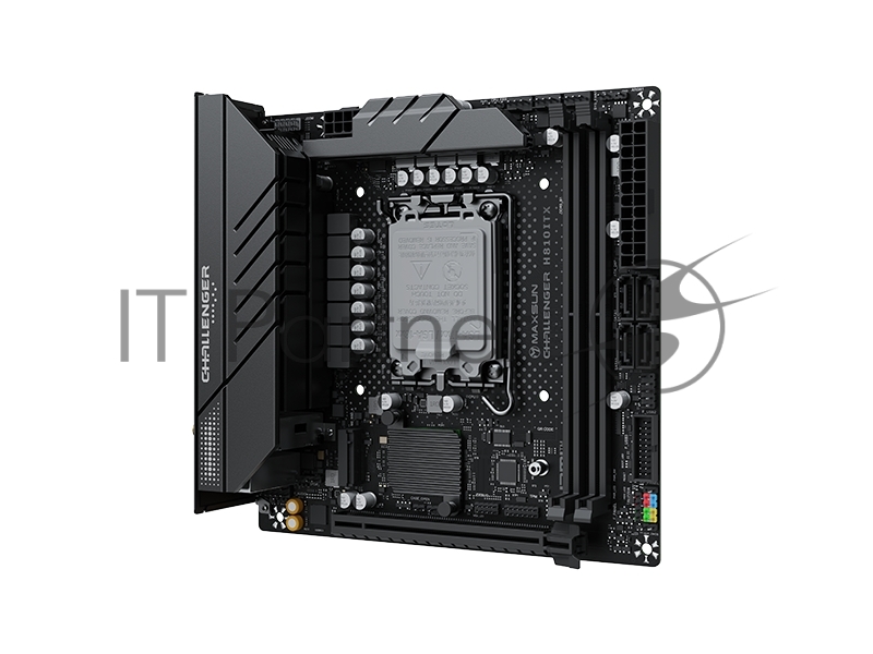 Материнская плата MAXSUN MS-Challenger H810ITX WIFI, B810, LGA1851, 2*DDR5, 2*SATA3, 2*M.2, USB 3.2, USB 2.0, 1*PCIEx16, HDMI+DP, ITX