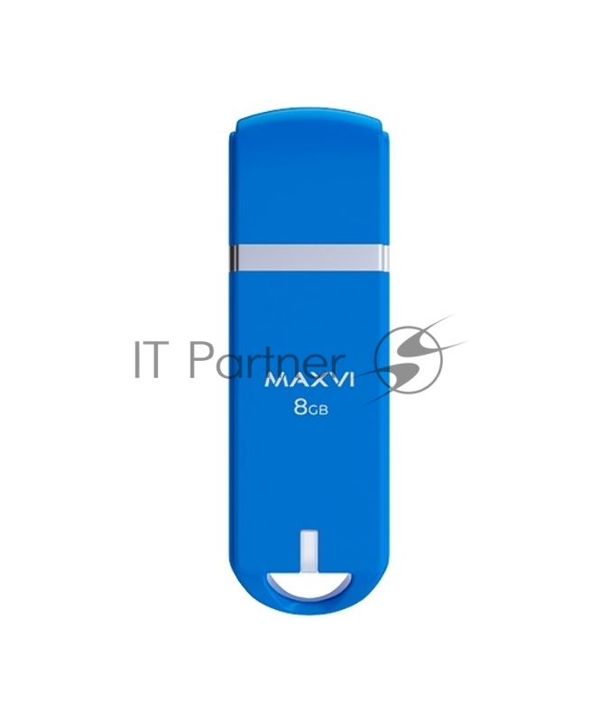 Флеш диск Maxvi P3 8GB USB 2.0 sky blue, монолит с колпачком, ABS пластик