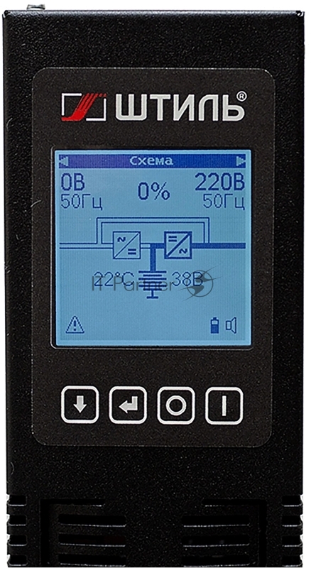 Источник бесперебойного питания Штиль STR1101L 900Вт 1000ВА черный без батареи