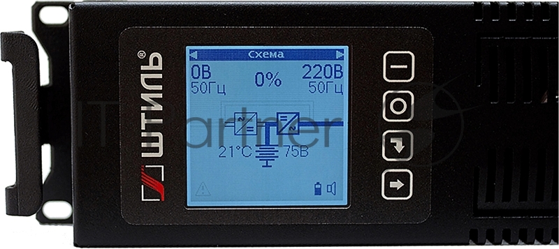 Источник бесперебойного питания Штиль STR1101L 900Вт 1000ВА черный без батареи