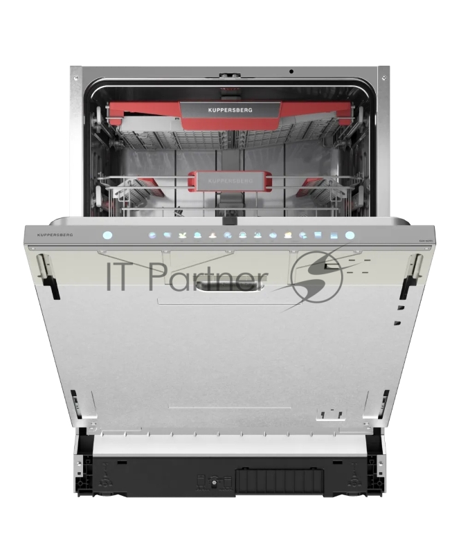 Встраиваемая посудомоечная машина KUPPERSBERG, High-Tech, 60 см, 15 комплектов, 3 корзины, 7 программ, конденсационная сушка, автоматическое открывание двери, LED подсветка, сенсорное управление, инверторный мотор, энергоэффективность А+++