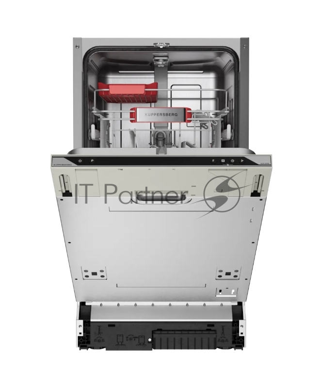 Встраиваемая посудомоечная машина KUPPERSBERG, High-Tech, 45 см, 10 комплектов, 3 корзины, 7 программ, конденсационная сушка, автоматическое открывание двери, LED подсветка, кнопочное управление, энергоэффективность А+++