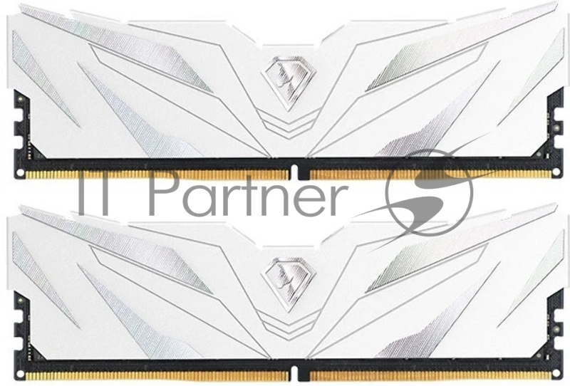 Модуль памяти DDR 5 DIMM 32Gb (16Gbx2), 6000Mhz, Netac Shadow II NTSWD5P60DP-32W, CL38, White