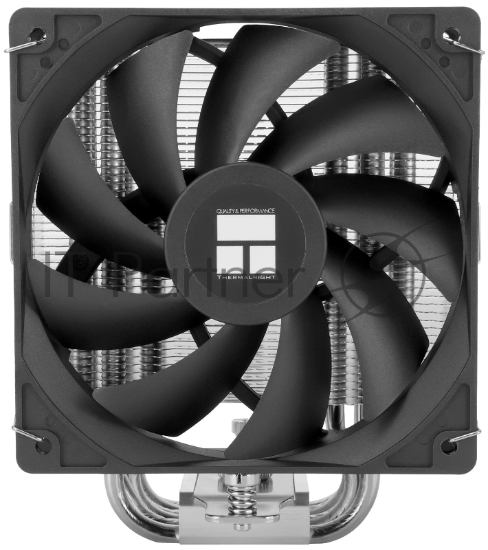 Кулер для процессора Thermalright Burst Assassin 120 SE черный/серебристый (4-pin PWM, 148mm, Al/Cu, 6x6mm, 1x120mm, 66.17CFM, 25.6dBA, 1550RPM, S: 1851/1700/1200/115X, AM5/AM4)