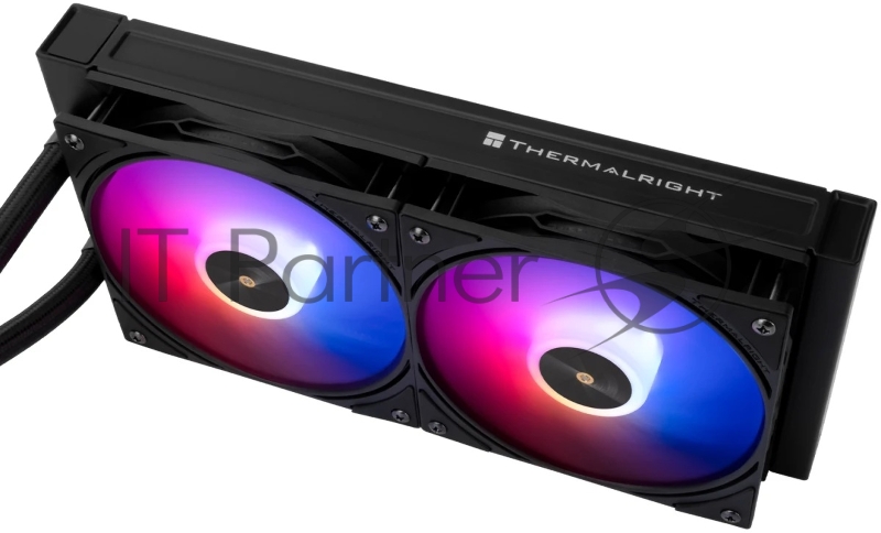 Водяное охлаждение для процессора Thermalright Frozen Warframe SE 240 ARGB Black (240mm, LED temp., Black, ARGB/ Fans: 2x120mm, 70.84CFM, 29.8dBA, 2000RPM/ Pump height 59mm, Rad thickness 27mm/ S: 1851, 1700, 1200, 115X, AM5, AM4)