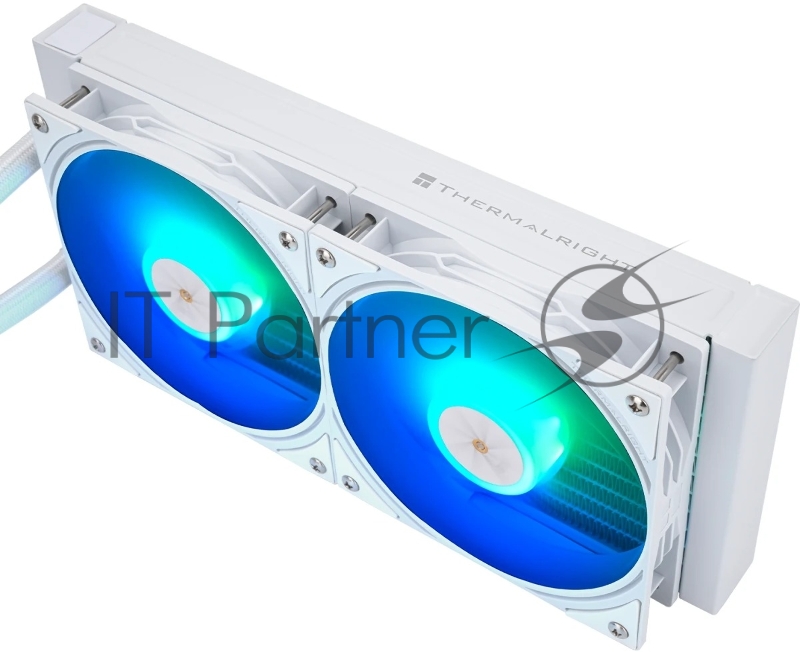 Водяное охлаждение для процессора Thermalright Frozen Warframe SE 240 ARGB White (240mm, LED temp., Black, ARGB/ Fans: 2x120mm, 70.84CFM, 29.8dBA, 2000RPM/ Pump height 59mm, Rad thickness 27mm/ S: 1851, 1700, 1200, 115X, AM5, AM4)