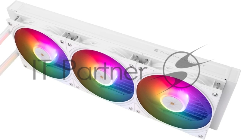 Водяное охлаждение для процессора Thermalright Frozen Warframe SE 360 ARGB White (360mm, LED temp., Black, ARGB/ Fans: 3x120mm, 70.84CFM, 29.8dBA, 2000RPM/ Pump height 59mm, Rad thickness 27mm/ S: 1851, 1700, 1200, 115X, AM5, AM4)