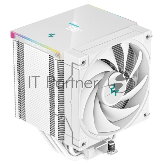 Кулер для процессора DEEPCOOL AK500 DIGITAL PRO WH LGA20XX/1700/1200/115X/AM5/AM4 (TDP 240W, PWM, Fan 120mm, 5 тепл. трубок, ARGB, белый) RET