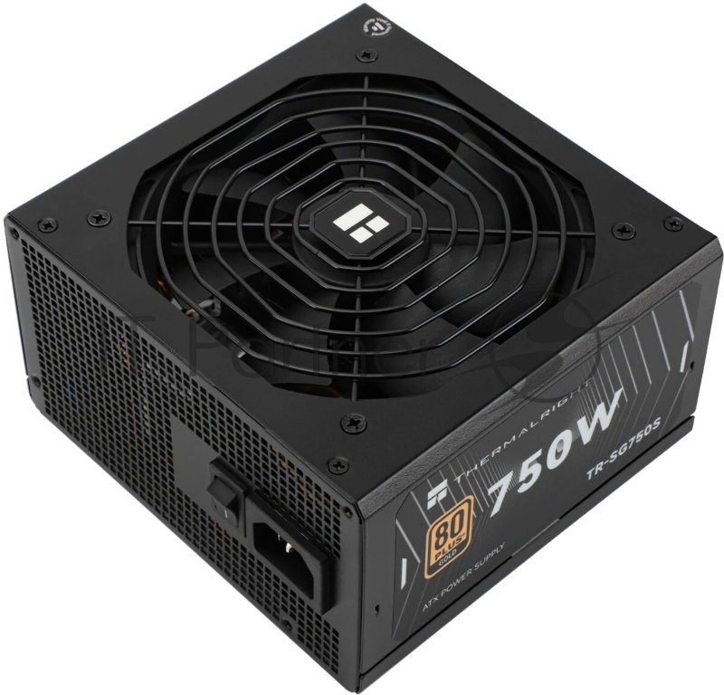 Блок питания Thermalright, 750W 80+ Gold (ATX, 3.1, PCIe 5.1, Non-modular, 1x24(20+4)pin, 1xCPU 8(4+4)pin, 2xPCIe*2 8(6+2)pin, 5xSATA3, 1x12+4pin (12VHPWR PCIe 5.1 12+4pin 600mm), 3xMOLEX4pin, Active, 120x120mm, 150x140x86mm, APFC, black)