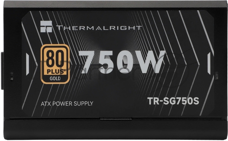Блок питания Thermalright, 750W 80+ Gold (ATX, 3.1, PCIe 5.1, Non-modular, 1x24(20+4)pin, 1xCPU 8(4+4)pin, 2xPCIe*2 8(6+2)pin, 5xSATA3, 1x12+4pin (12VHPWR PCIe 5.1 12+4pin 600mm), 3xMOLEX4pin, Active, 120x120mm, 150x140x86mm, APFC, black)