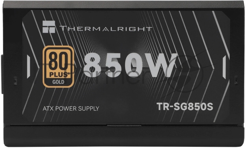 Блок питания Thermalright, 850W 80+ Gold (ATX, 3.1, PCIe 5.1, Non-modular, 1x24(20+4)pin, 1xCPU 8(4+4)pin, 2xPCIe*2 8(6+2)pin, 5xSATA3, 1x12+4pin (12VHPWR PCIe 5.1 12+4pin 600mm), 3xMOLEX4pin, Active, 120x120mm, 150x140x86mm, APFC, black)