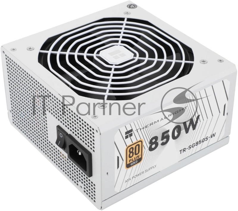 Блок питания Thermalright, 850W 80+ Gold (ATX, 3.1, PCIe 5.1, Non-modular, 1x24(20+4)pin, 1xCPU 8(4+4)pin, 2xPCIe*2 8(6+2)pin, 5xSATA3, 1x12+4pin (12VHPWR PCIe 5.1 12+4pin 600mm), 3xMOLEX4pin, Active, 120x120mm, 150x140x86mm, APFC, white)