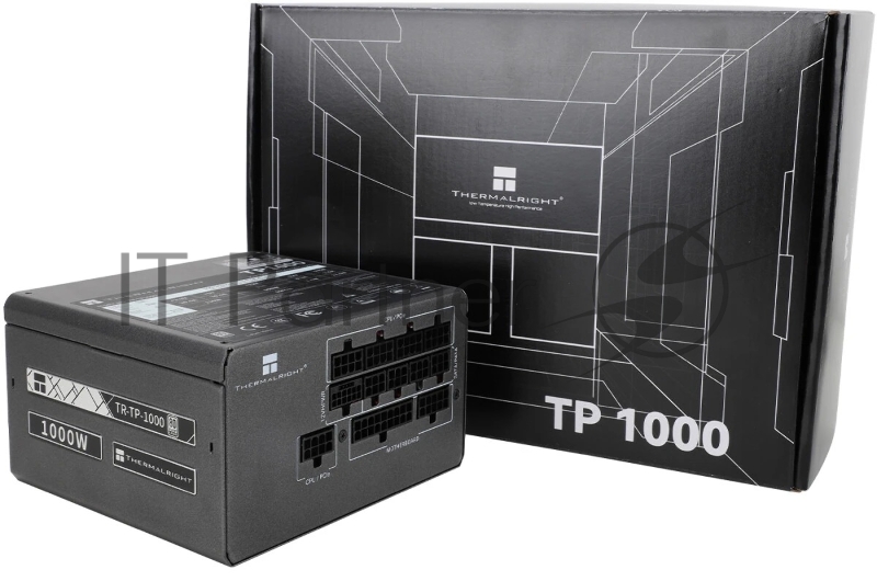 Блок питания Thermalright, 1000W 80+ Platinum (ATX, 3.0, PCIe 5.0, Full modular, 1x24(20+4)pin, 1xCPU 8(4+4)pin, 2xPCIe*2 8(6+2)pin, 1x12VHPWR PCIe 5.0 12+4pin 600mm, 6xSATA3, 4xMOLEX4pin, Active, 120x120mm, 150x140x86mm, APFC, OPP, OVP, OTP, OCP, SC