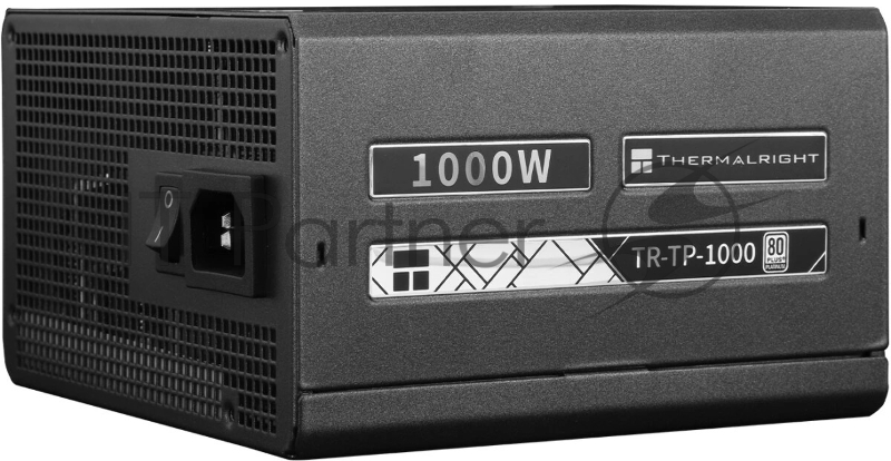 Блок питания Thermalright, 1000W 80+ Platinum (ATX, 3.0, PCIe 5.0, Full modular, 1x24(20+4)pin, 1xCPU 8(4+4)pin, 2xPCIe*2 8(6+2)pin, 1x12VHPWR PCIe 5.0 12+4pin 600mm, 6xSATA3, 4xMOLEX4pin, Active, 120x120mm, 150x140x86mm, APFC, OPP, OVP, OTP, OCP, SC