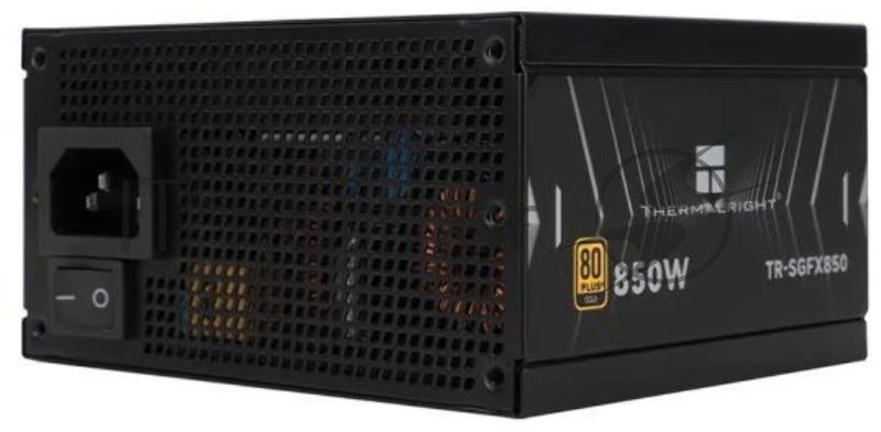 Блок питания Thermalright, 850W 80+ Gold (SFX, 3.1, PCIe 5.1, Full modular, 1x24(20+4)pin, 1xCPU 8(4+4)pin, 2xPCIe*2 8(6+2)pin, 1x12VHPWR PCIe 5.1 12+4pin 600mm, 3xSATA3, 3xMOLEX4pin, Active, 92x92mm, 100x125x64mm, APFC, OPP, OVP, OTP, OCP, SCP, UVP,