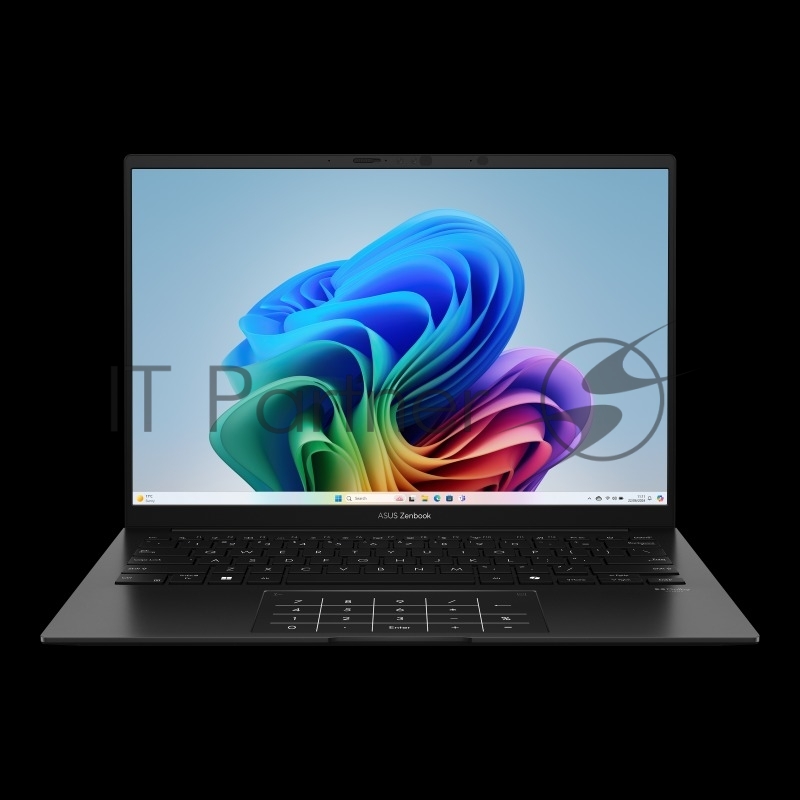 Ноутбук Asus Zenbook 14 UM3406KA-QD180 черный Ryzen AI 5 340 16Gb SSD1Tb AMD Radeon 14 WUXGA (1920x1200) без ОС WiFi BT Cam Bag