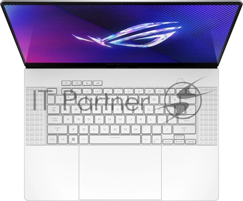 Ноутбук Asus ROG Zephyrus G16 GU605CX-QR077W Core Ultra 9 285H 64Gb SSD1Tb NVIDIA GeForce RTX5090 24Gb 16 OLED 2.5K (2560x1600) Windows 11 Home white WiFi BT Cam Bag (90NR0M66-M00420)