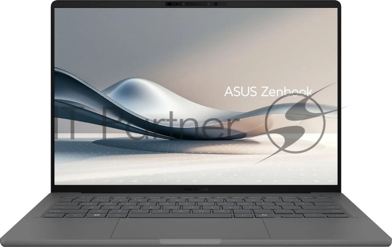 Ноутбук Asus Zenbook 14 UX3407QA-QD267W Snapdragon X X1-26-100 16Gb SSD512Gb Qualcomm Adreno 14 OLED WUXGA (1920x1200) Windows 11 Home grey WiFi BT Cam Bag (90NB1502-M00DN0)