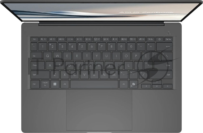 Ноутбук Asus Zenbook 14 UX3407QA-QD267W Snapdragon X X1-26-100 16Gb SSD512Gb Qualcomm Adreno 14 OLED WUXGA (1920x1200) Windows 11 Home grey WiFi BT Cam Bag (90NB1502-M00DN0)