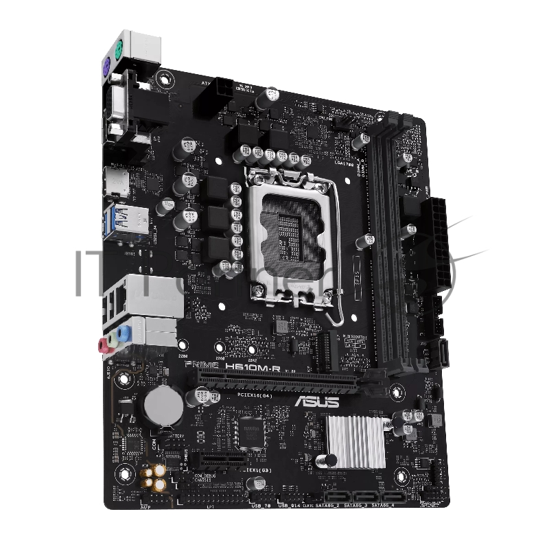 Материнская плата ASUS PRIME H610M-R-SI, LGA 1700, Intel H610, 2xDDR5, 4xSATA, 1xM.2, 1xPCIe 4.0 x16, 1x1Gb LAN, 2xUSB-A 2.0, 2xUSB-A 3.2 Gen 1, 1xVGA, 1xHDMI, 1xDP, 3x3.5 мм, 1xRS-232, 1xLPT, 7.1, mATX