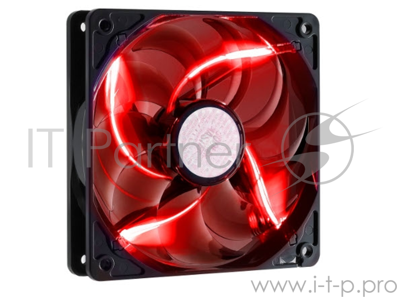 Вентилятор Cooler Master SickleFlow 120 Red LED Fan R4-L2R-20AR-R1 d120мм, 2000об./мин., подсветка (питание от мат.платы и разъема питания ATA HDD)