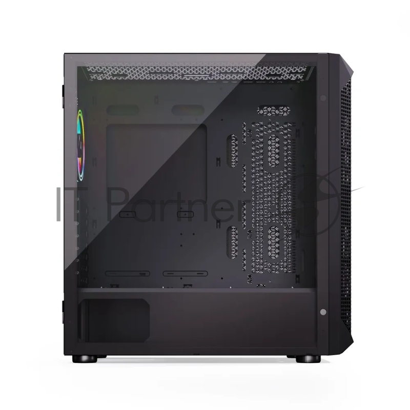 Компьютерный корпус ABR Quantum Black (1*USB Type-C, 2*USB 2.0, HD Audio, 4xRGB Fan, ATX, E-ATX)