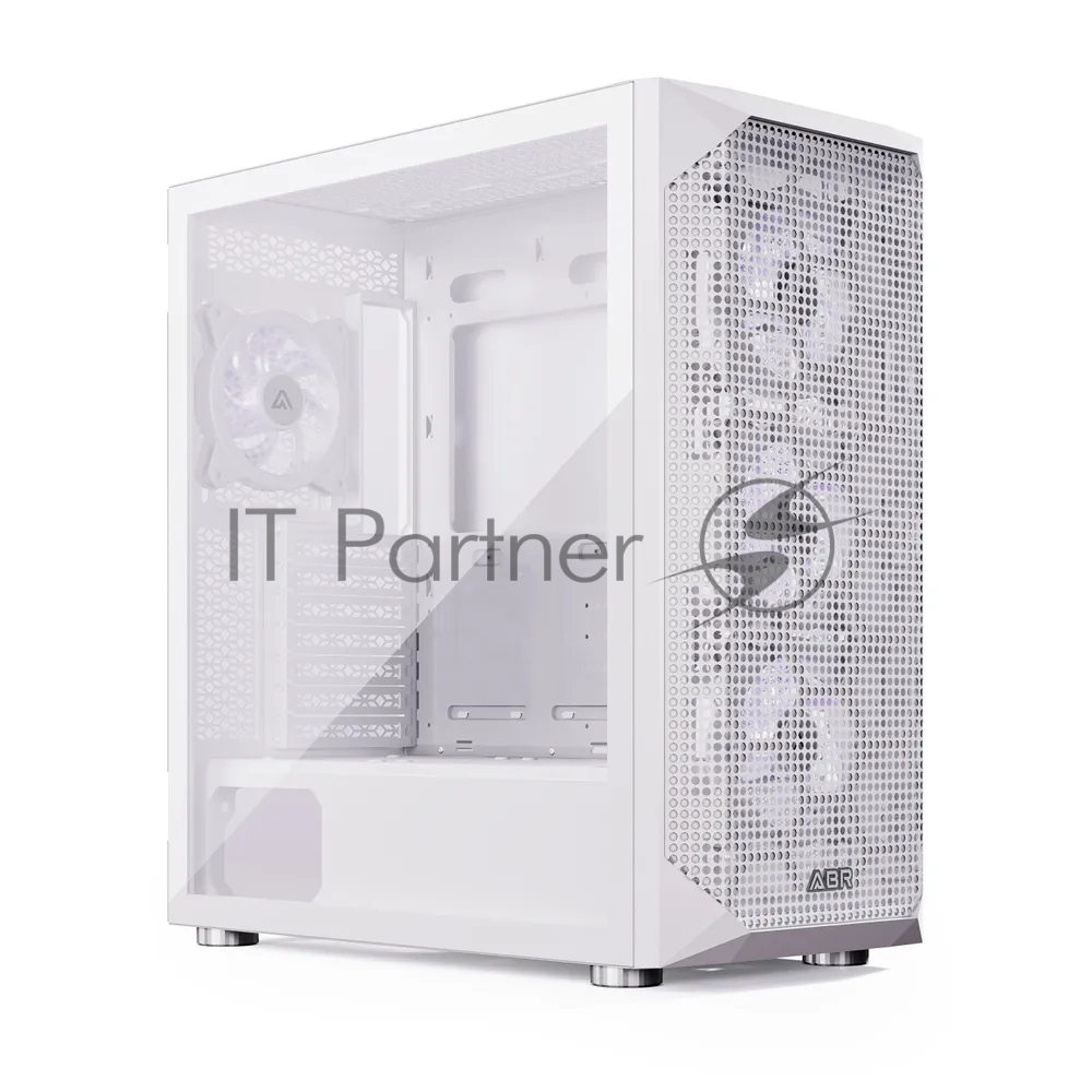 Компьютерный корпус ABR Quantum White (1*USB Type-C, 2*USB 2.0, HD Audio, 4xRGB Fan, ATX, E-ATX)