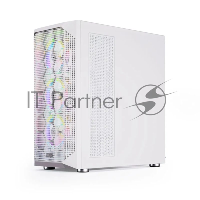 Компьютерный корпус ABR Quantum White (1*USB Type-C, 2*USB 2.0, HD Audio, 4xRGB Fan, ATX, E-ATX)