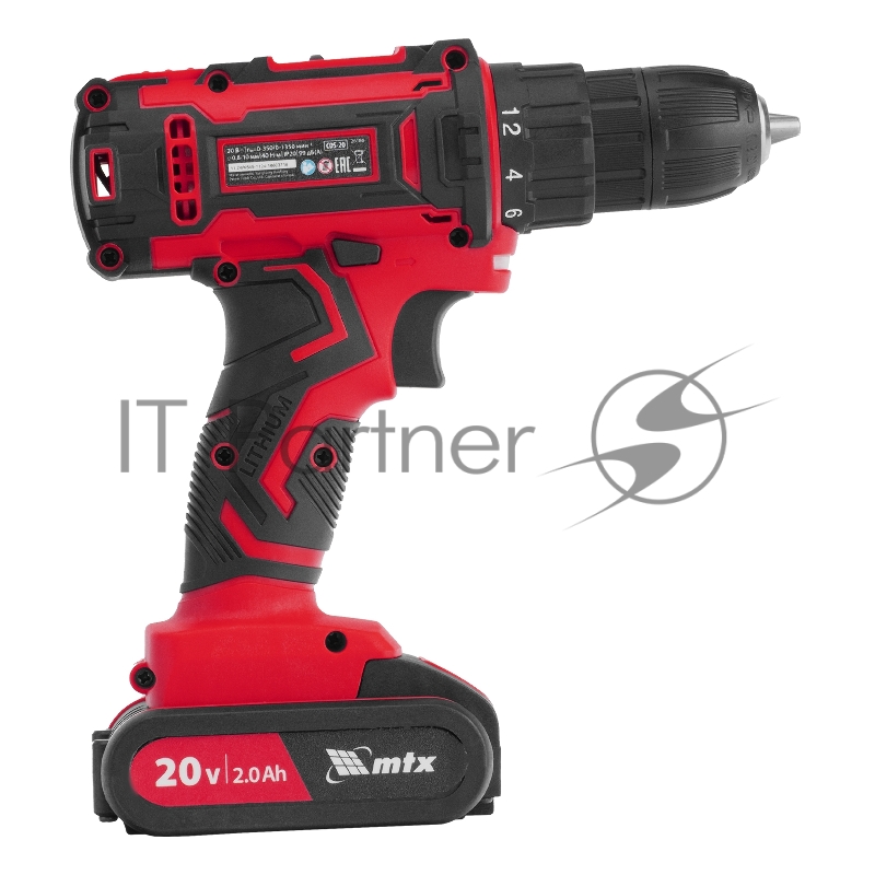Дрель-шуруповерт аккумуляторная CDS-20, Li-Ion, 20 В// MTX