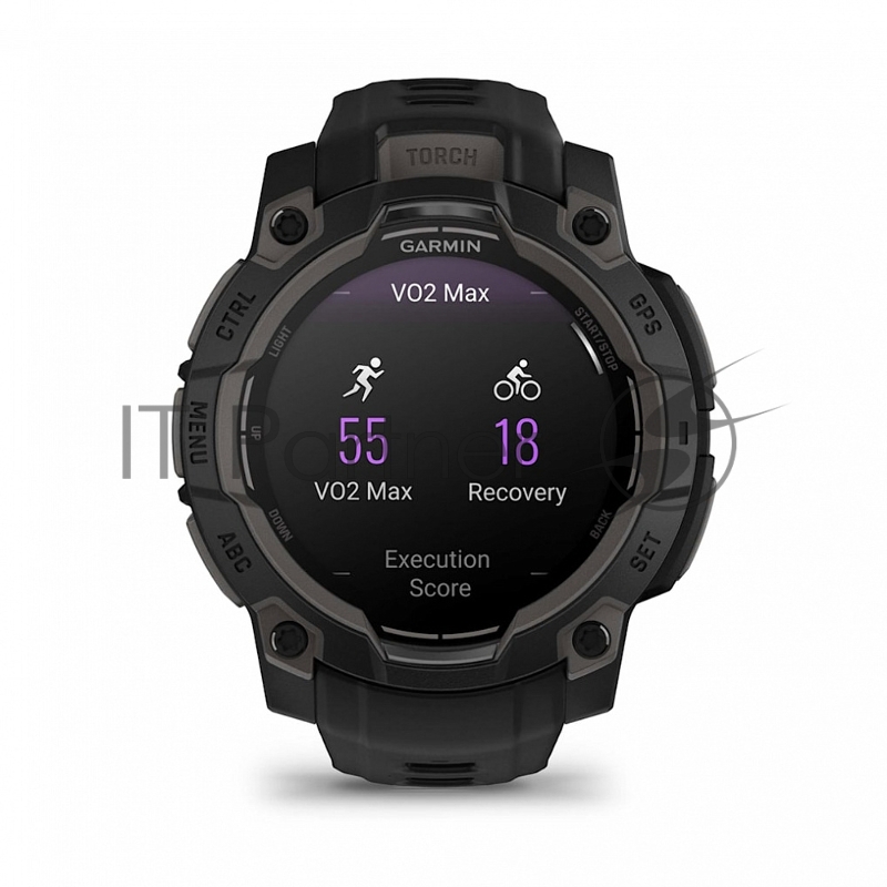 Смарт-часы Garmin Instinct 3 AMOLED черный, черный ремешок 45мм