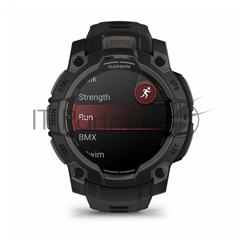 Смарт-часы Garmin Instinct 3 AMOLED черный, черный ремешок 45мм