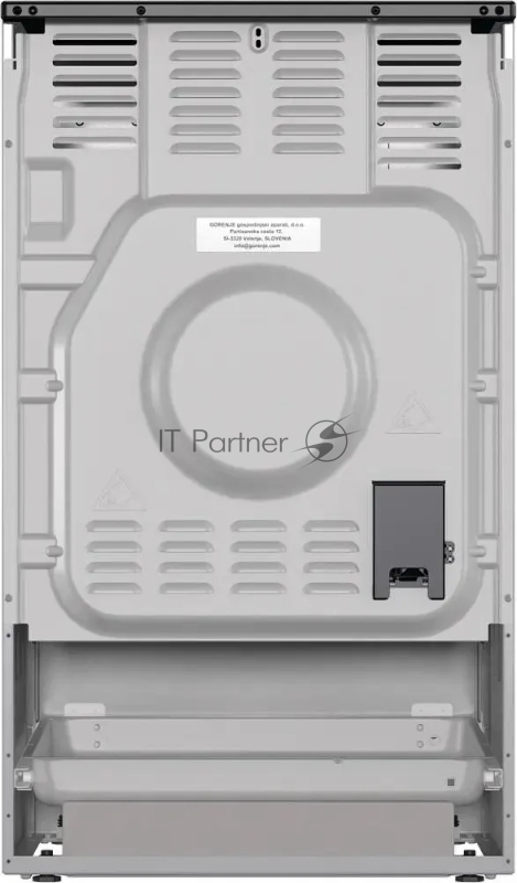Плита электрическая Gorenje GEC5A12SG серый/черный стеклокерамика (без крышки)