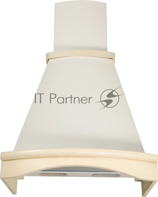 Вытяжка каминная Elikor Ротонда 60П-650-П3Л бежевый/дуб управление: ползунковое (1 мотор)