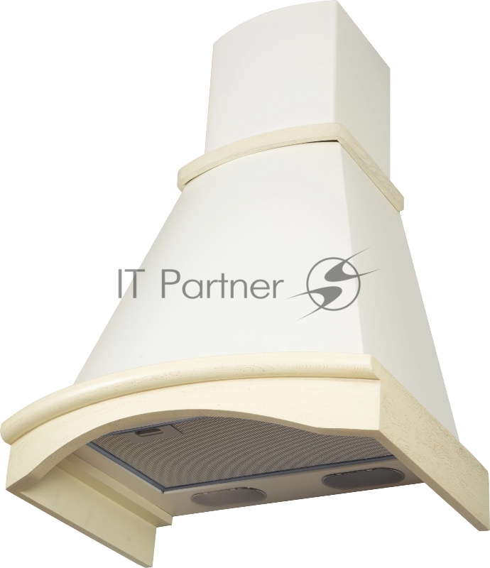 Вытяжка каминная Elikor Ротонда 60П-650-П3Л бежевый/дуб управление: ползунковое (1 мотор)