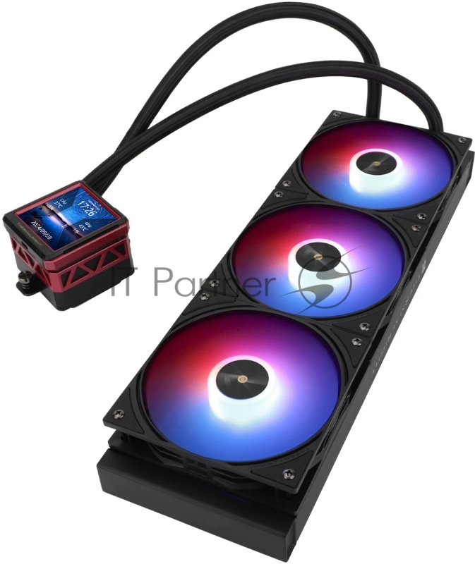 Система водяного охлаждения Thermalright Frozen Warframe ULTRA 360 ARGB Soc-AM5/AM4/1151/1200/2066/201 черный 4-pin 29.6dB Al LCD Ret (F-WFRAME-ULT-360-BL-ARGB)