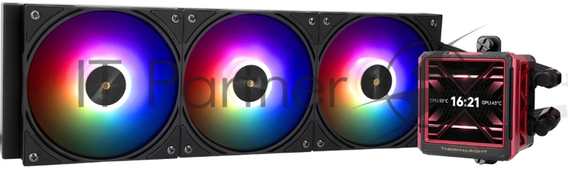 Система водяного охлаждения Thermalright Frozen Warframe ULTRA 360 ARGB Soc-AM5/AM4/1151/1200/2066/201 черный 4-pin 29.6dB Al LCD Ret (F-WFRAME-ULT-360-BL-ARGB)