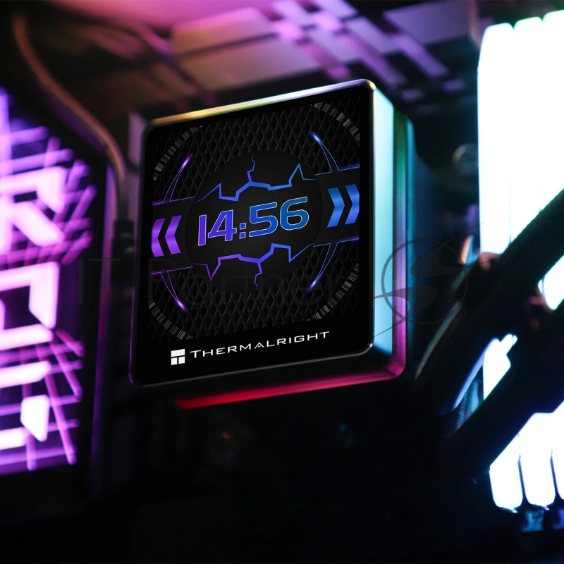 Система водяного охлаждения Thermalright Grand Vision 360 ARGB Soc-AM5/AM4/1151/1200/2066/201 черный 4-pin 29.6dB Al LCD Ret (G-VISION-360-BL-ARGB)